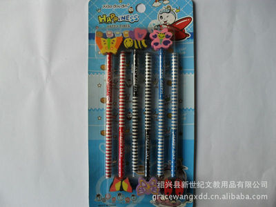 【【專業(yè)廠商直銷】小豆丁6支裝蝴蝶飛飛橡皮鉛筆套裝 高級(jí)禮盒】價(jià)格,廠家,圖片,文具套裝,紹興縣新世紀(jì)文教用品-